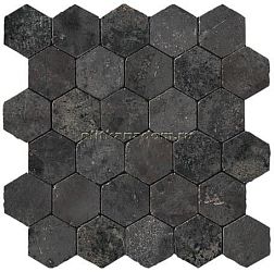 Atlas Concorde Aix Fumee Honeycomb Tumbled (A0UD) Неглазурованный керамогранит 31х30 см