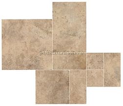 Atlas Concorde Aix Beige Kit Multiformato Tumbled (A04Y) Неглазурованный керамогранит 75х75 см